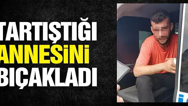 Tartıştığı annesini bıçakladı