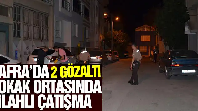 Bafra'da sokak ortasında silahlı çatışma: 2 gözaltı