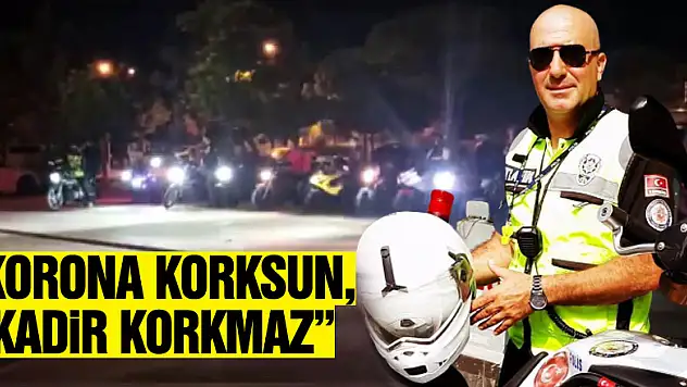 Kovid-19 tedavisi gören trafik polisine kuryelerden görülmemiş destek
