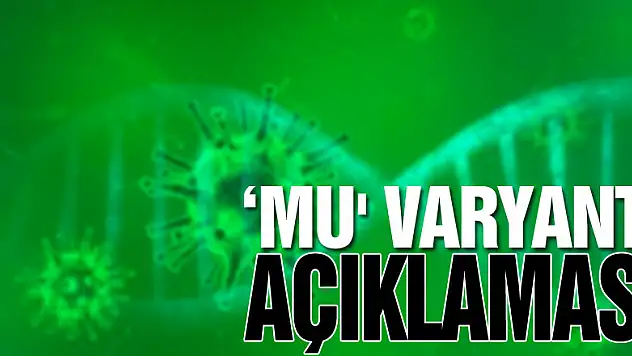 Prof. Dr. Oğuztürk'ten, 'Mu' varyantı açıklaması!