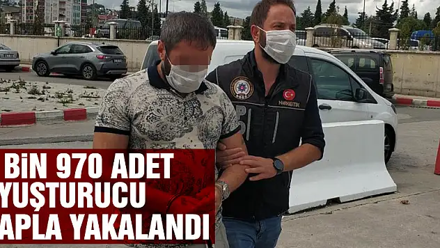 4 bin 970 adet uyuşturucu hapla yakalandı