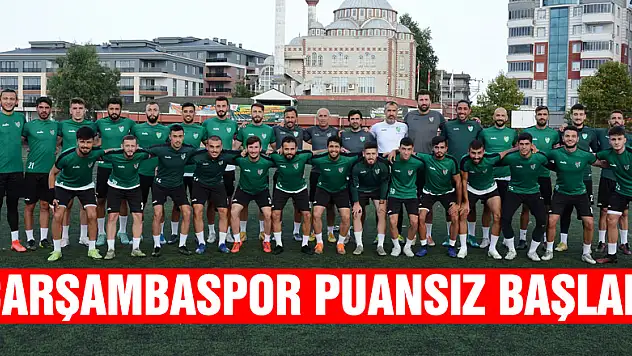 Çarşambaspor puansız başladı
