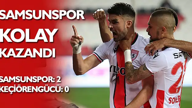 TFF 1. Lig: Samsunspor: 2 - Ankara Keçiörengücü: 0