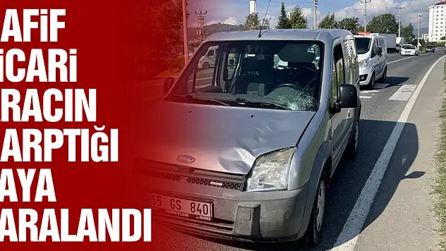 Hafif ticari aracın çarptığı yaya yaralandı