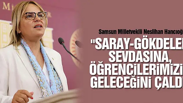'Saray-gökdelen sevdasına, öğrencilerimizin geleceğini çaldı'