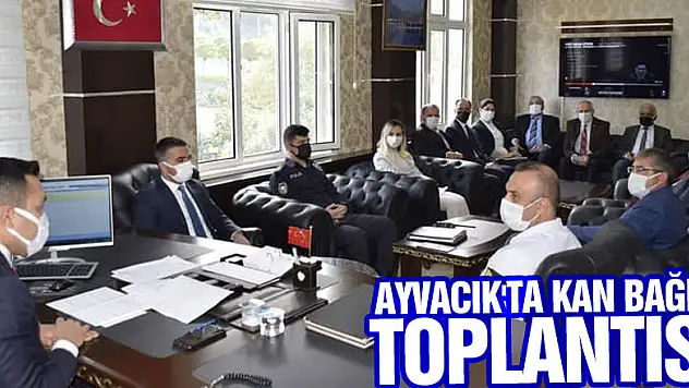 AYVACIK'TA KAN BAĞIŞI TOPLANTISI