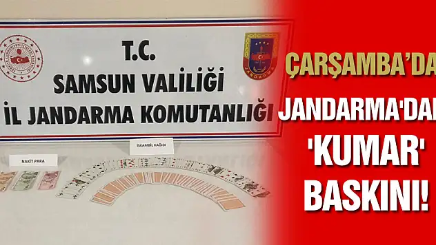 Jandarma'dan 'kumar' baskını!