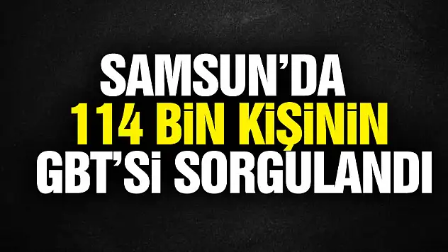 Samsun'da 114 bin 256 kişinin GBT'si sorgulandı, 356 aranan şahıs yakalandı