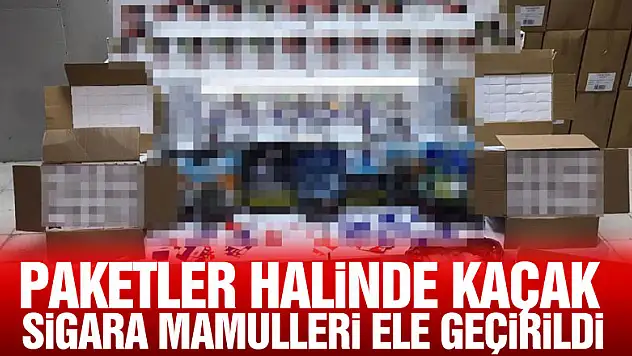Samsun'da paketler halinde kaçak sigara mamulleri ele geçirildi