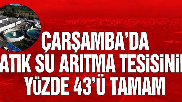 9,8 milyon euroluk atık su arıtma tesisinin yüzde 43'ü tamam