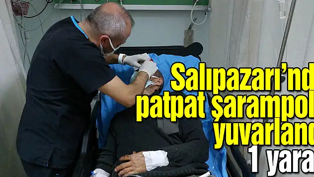 Salıpazarı'nda patpat şarampole yuvarlandı: 1 yaralı