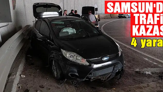 Samsun'da trafik kazası: 4 yaralı
