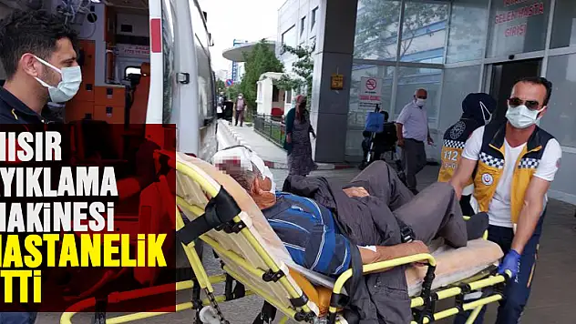 Mısır ayıklama makinesi hastanelik etti