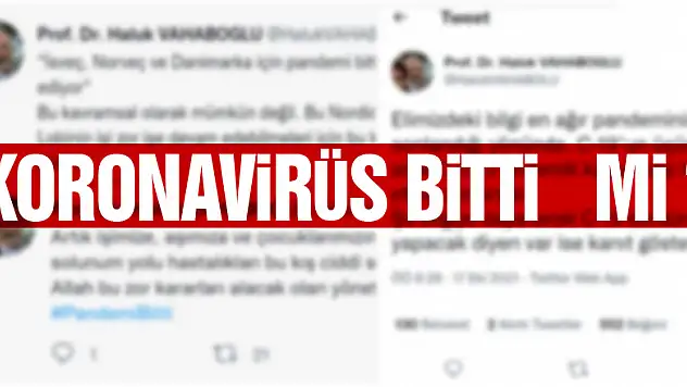 KORONAVİRÜS BİTTİ  Mİ ?