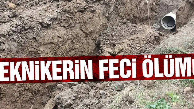 Samsun'da kanal açma çalışmasında toprak altında kalan harita teknikeri öldü