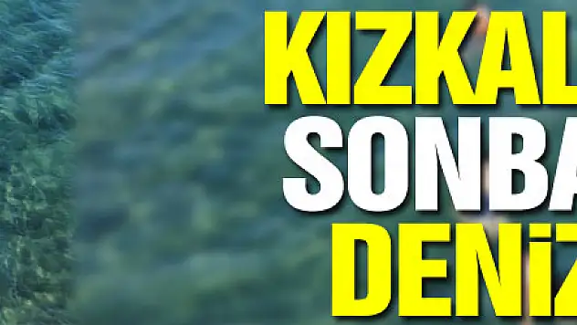 Kızkalesi'nde sonbaharda deniz keyfi