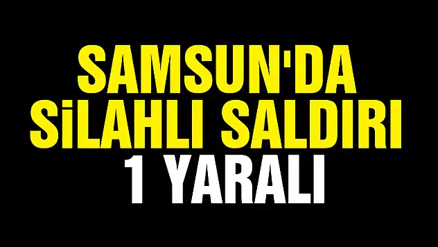 Samsun'da silahlı saldırı: 1 yaralı