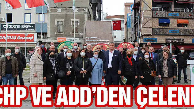 CHP ve ADD'den çelenk