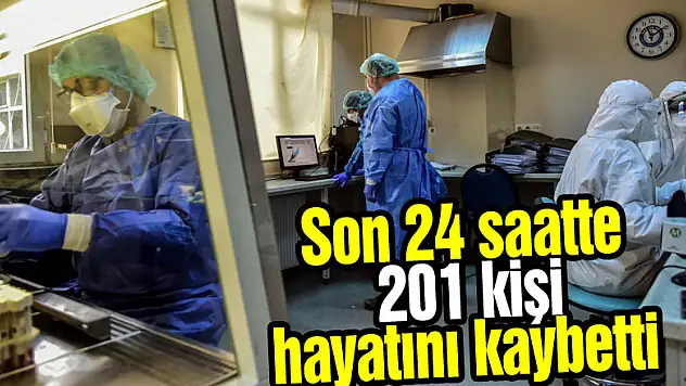 Son 24 saatte korona virüsten 201 kişi hayatını kaybetti