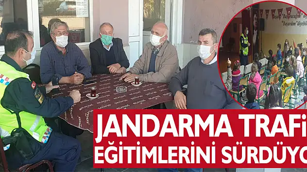 JANDARMA TRAFİK EĞİTİMLERİNE DEVAM EDİYOR