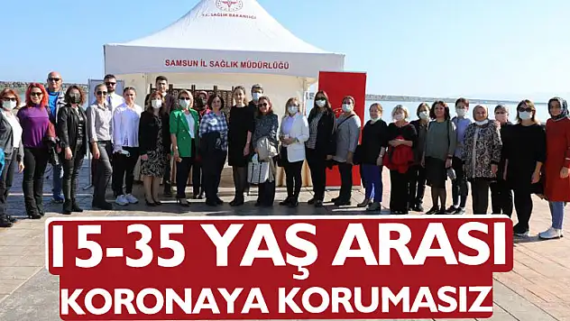 Samsun'da 15-35 yaş arası 10 kişiden 4'ü koronaya karşı korumasız