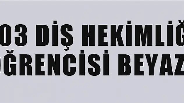 OMÜ'de 103 diş hekimliği öğrencisi beyaz önlük giydi
