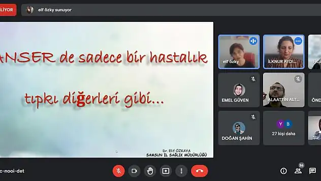 OMÜ'de kanser erken tanı ve tarama faaliyetleri eğitimi