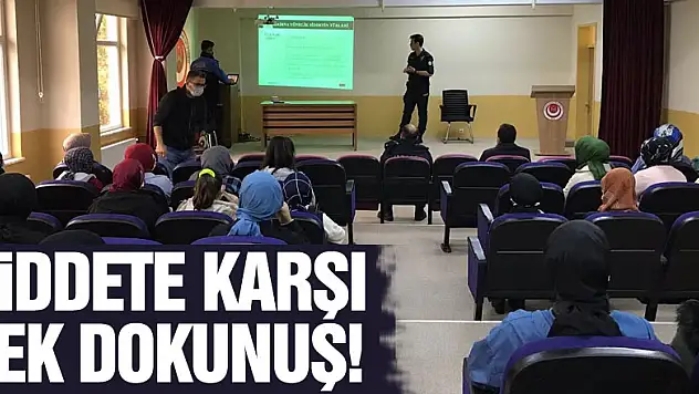 ŞİDDETE KARŞI TEK DOKUNUŞ! KADES SALIPAZARI'NDA ANLATILDI