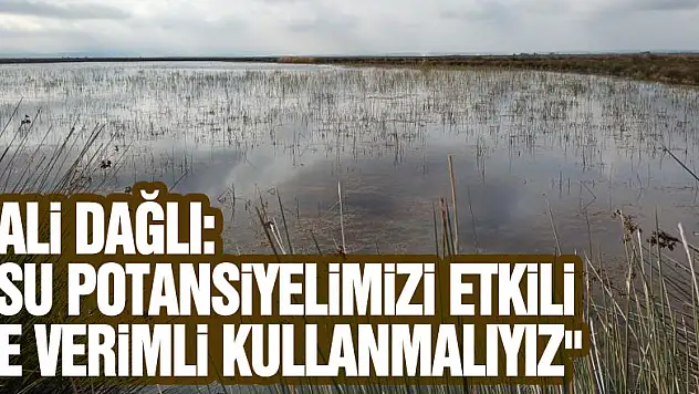 Vali Dağlı: 'Su potansiyelimizi etkili ve verimli kullanmalıyız'