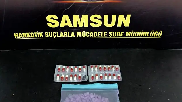 Samsun'da 597 adet uyuşturucu hap ele geçti: 1 gözaltı