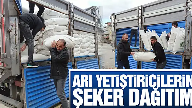 Arı Yetiştiricilerine Şeker Dağıtımı