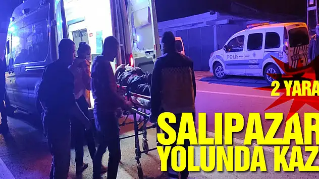 SALIPAZARI YOLUNDA KAZA: 2 YARALI