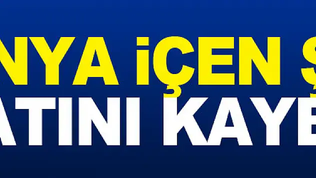 Kolonya içen şahıs hayatını kaybetti