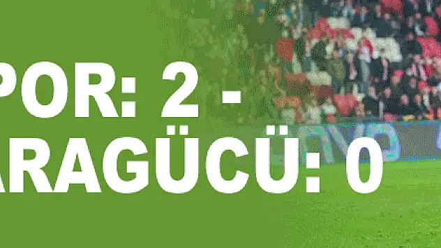 Spor Toto 1. Lig: Samsunspor: 2 - MKE Ankaragücü: 0
