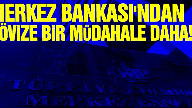 Merkez Bankası'ndan dövize bir müdahale daha!
