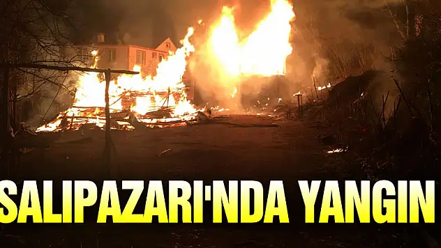 SALIPAZARI'NDA YANGIN