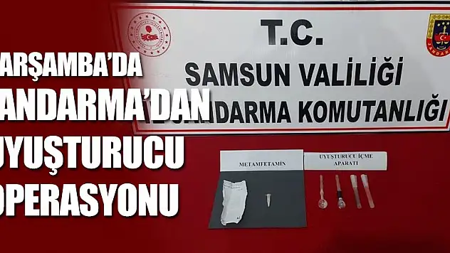 Jandarma'dan uyuşturucu operasyonu 