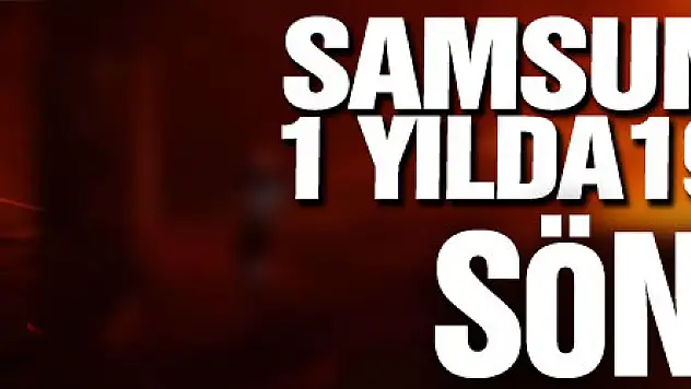 Samsun itfaiyesi 1 yılda 1968 yangın söndürdü