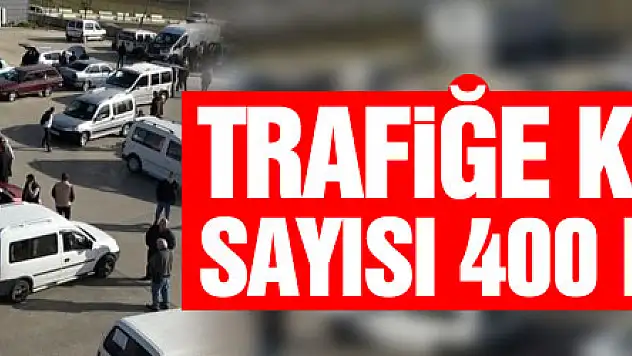 Samsun'da trafiğe kayıtlı araç sayısı 400 bine yaklaştı