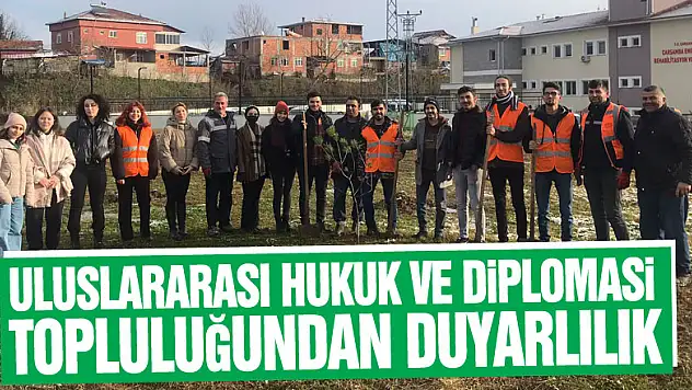 ULUSLARARASI HUKUK VE DİPLOMASİ TOPLULUĞUNDAN DUYARLILIK