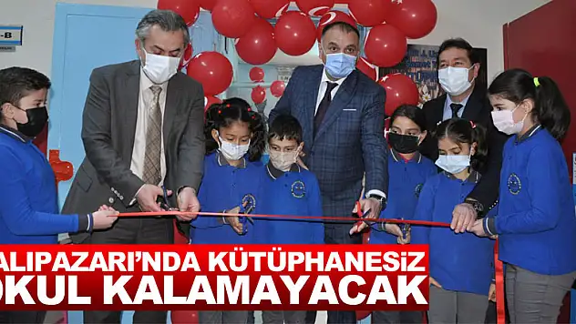 SALIPAZARI'NDA KÜTÜPHANESİZ OKUL KALAMAYACAK