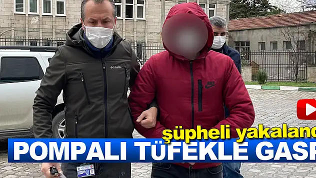 Samsun'da pompalı tüfekle cep telefonu gasbeden şüpheli yakalandı