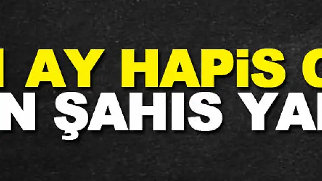 3 yıl 1 ay hapis cezası bulunan şahıs yakalandı