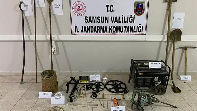 Kaçak kazı, jandarmaya takıldı!