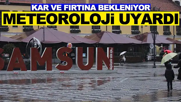 Meteorolojiden sağanak, kar ve fırtına uyarısı