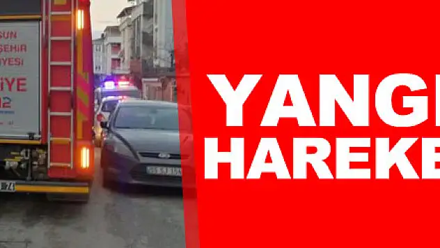 Oto yangını ihbarı itfaiyeyi harekete geçirdi
