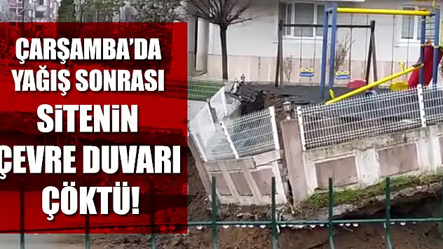 AŞIRI YAĞIŞ SONRASI ÇÖKME YAŞANDI