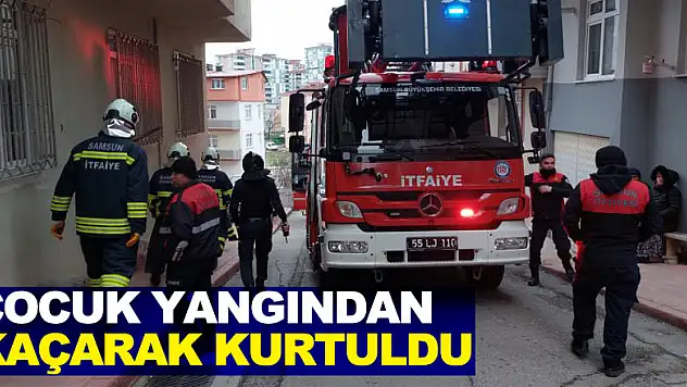 6 yaşındaki çocuk yangından kaçarak kurtuldu