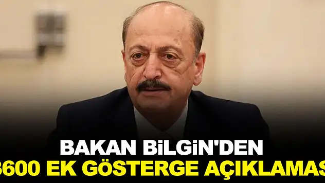 Bakan Bilgin'den  açıklaması