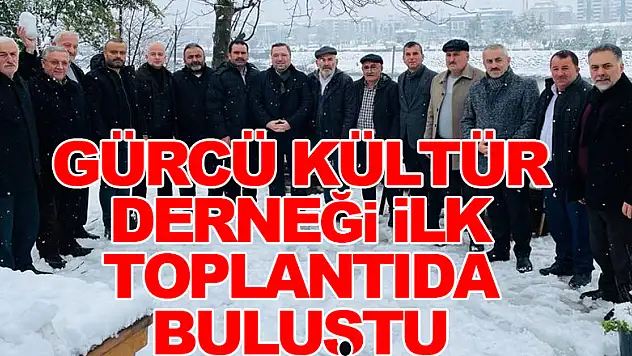 Gürcü Kültür Derneği  ilk toplantıda buluştu